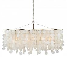 Vaxcel International P0140 - Elsa 5L Linear Chandelier Satin Nickel