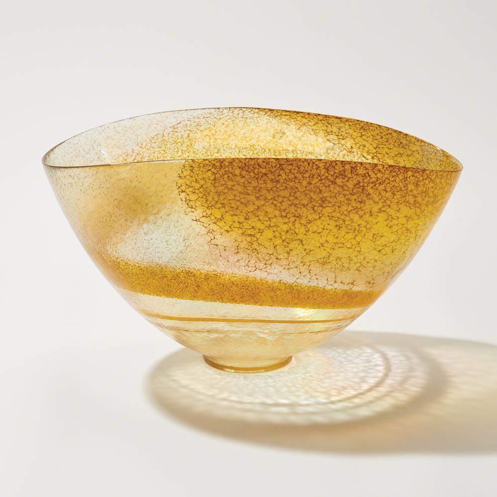 Canary Swirl Bowl-Lg