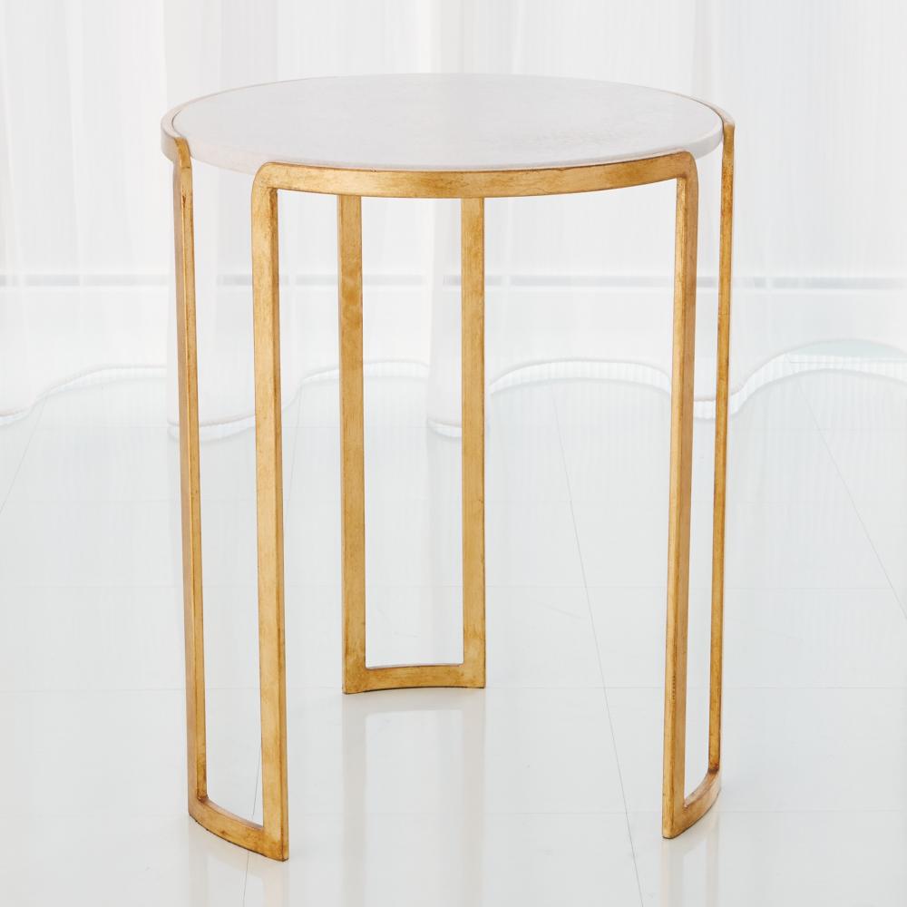 Channel Accent Table-Gold Leaf