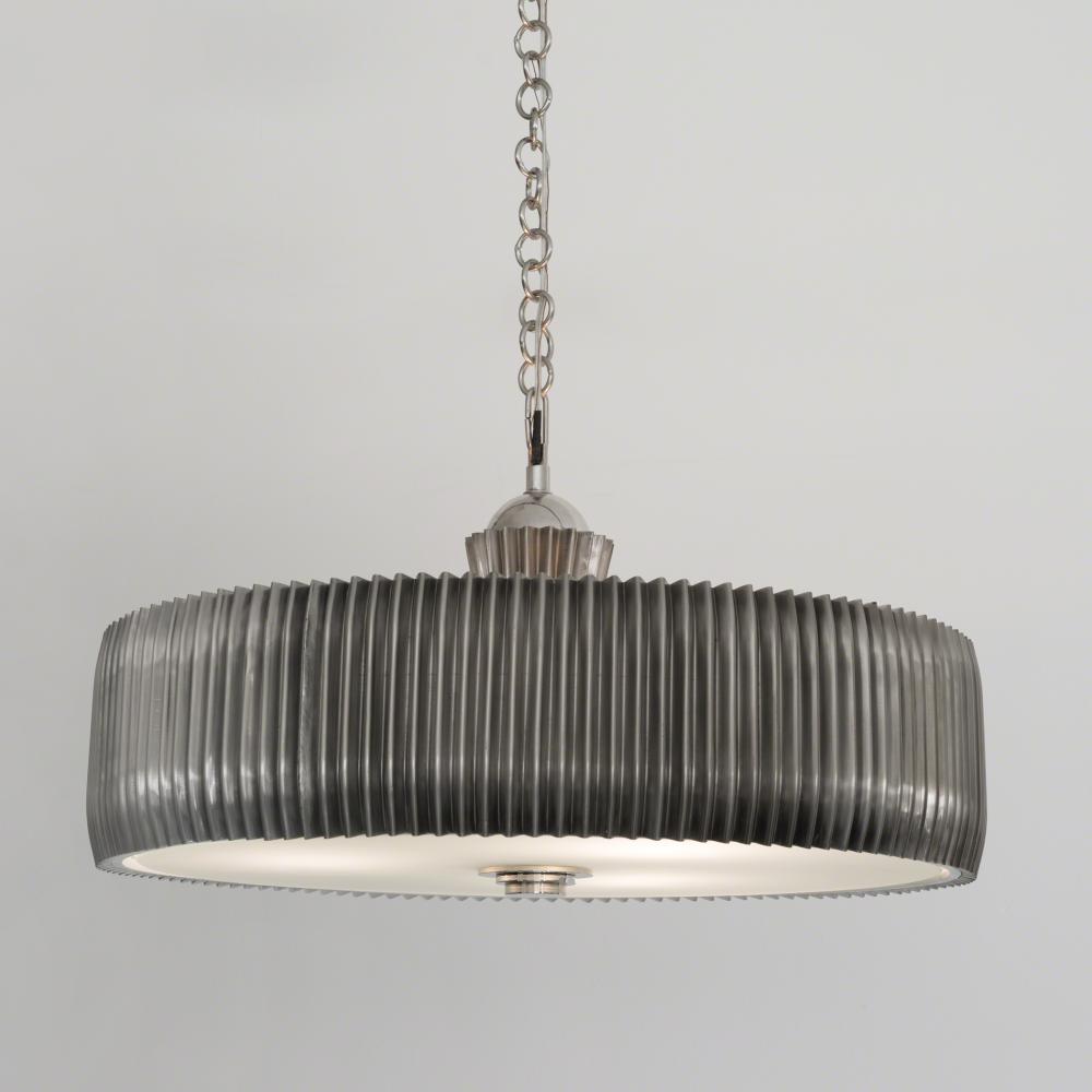 Crimp Chandelier-Antique Nickel