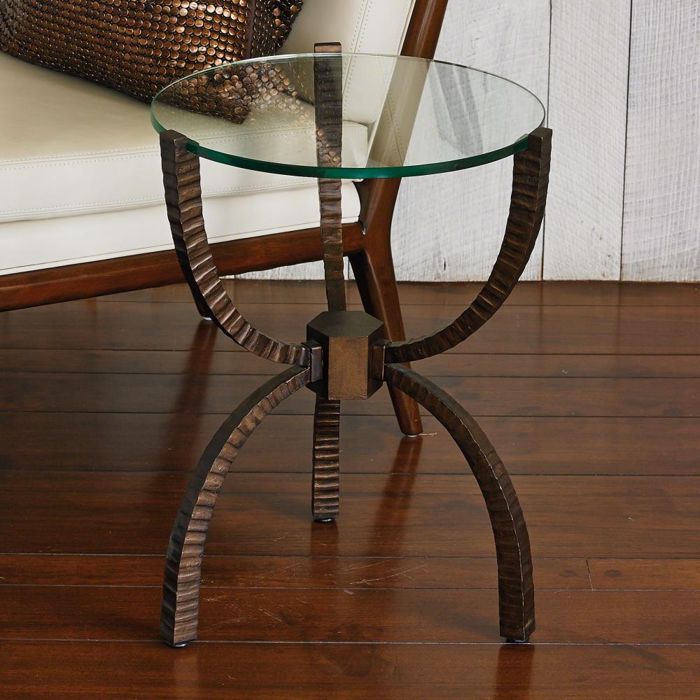 Teton Accent Table-Bronze