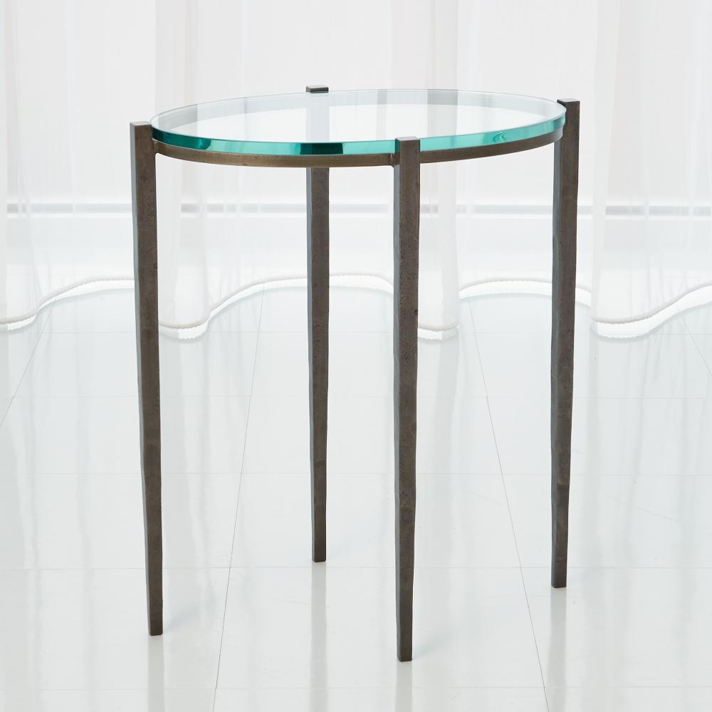 Petite Oval Accent Table-Natural Iron