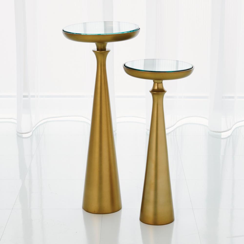 Minaret Accent Table-Satin Brass-Lg