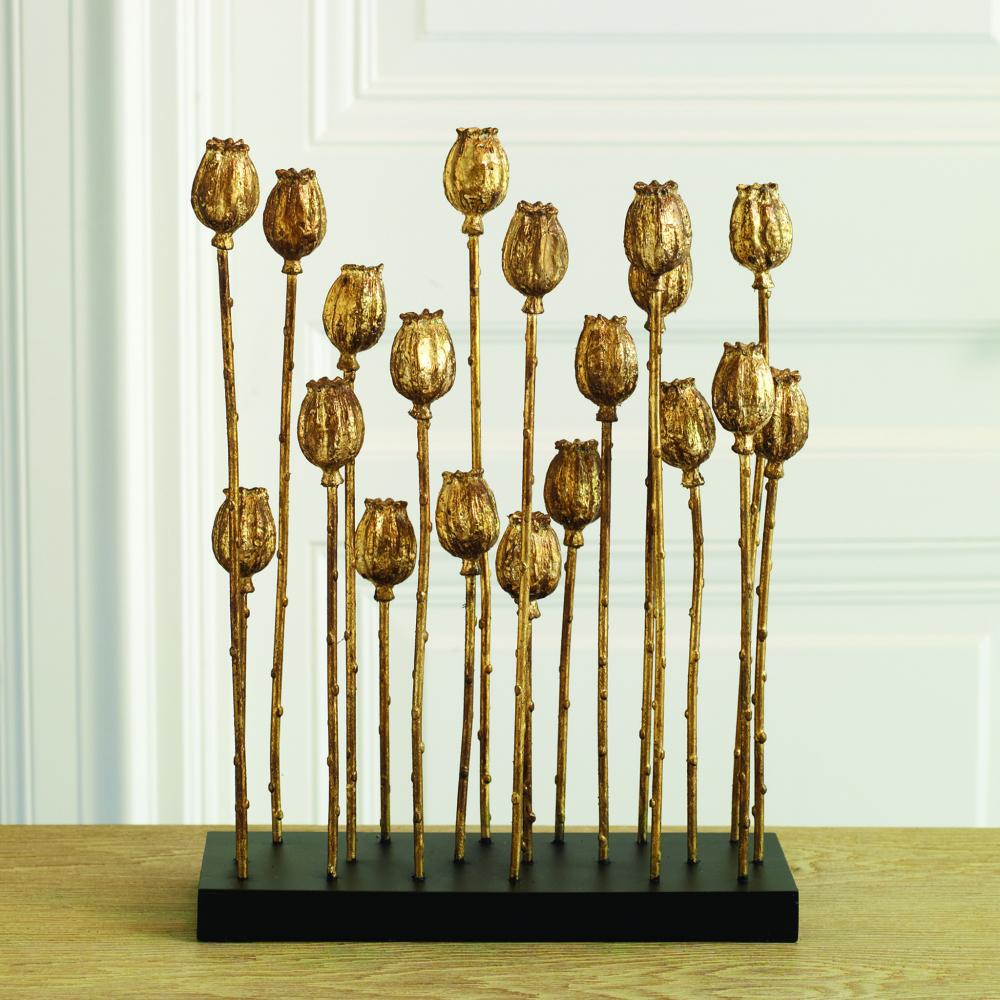 Poppy Pod Sculpture Multi-Gold