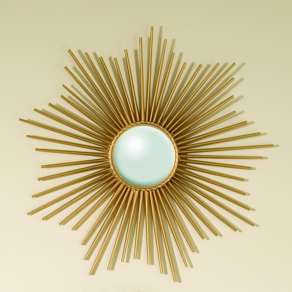 Mini Sunburst Mirror-Gold