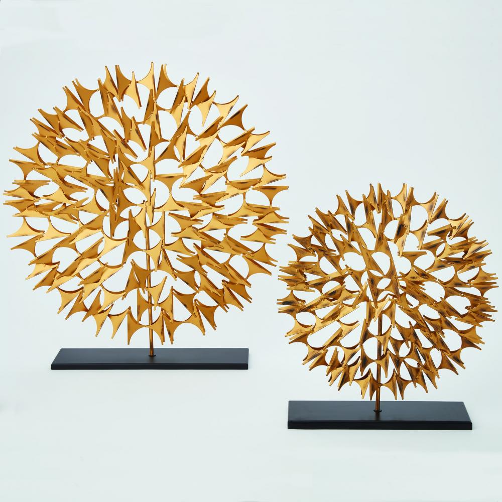 Cosmos Sculpture-Gold-Lg