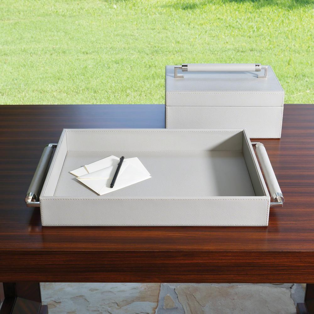 Double Handle Serving Tray-Grey