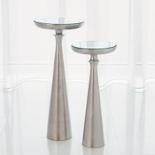 Global Views 7.90769 - Minaret Accent Table-Satin Nickel-Sm