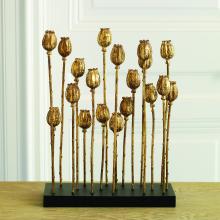 Global Views 8.81675 - Poppy Pod Sculpture Multi-Gold