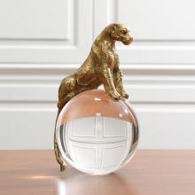 Global Views 8.82269 - Jaguar on Crystal Ball-Brass