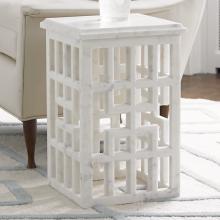 Global Views 9.92248 - Marble Gridblock Side Table