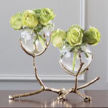 Global Views 9.92655 - Twig 2 Vase Holder-Brass