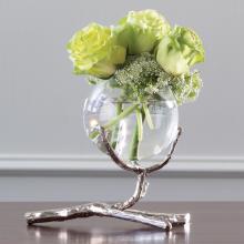 Global Views 9.92659 - Twig Vase Holder-Nickel