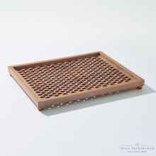 Global Views JB9.90059 - Gem Lattice Tray-Gilded Wood-Med