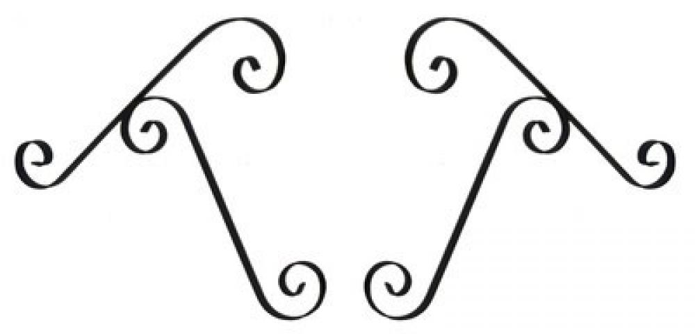 baroque moustache bracket