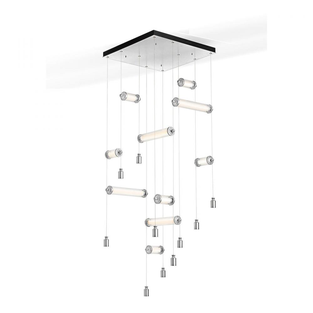 Libra 10-Light Square LED Pendant