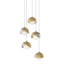  131125-SKT-LONG-85-86-GG0711 - Brooklyn 5-Light Double Shade Pendant