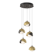  131125-SKT-STND-14-86-GG0711 - Brooklyn 5-Light Double Shade Pendant