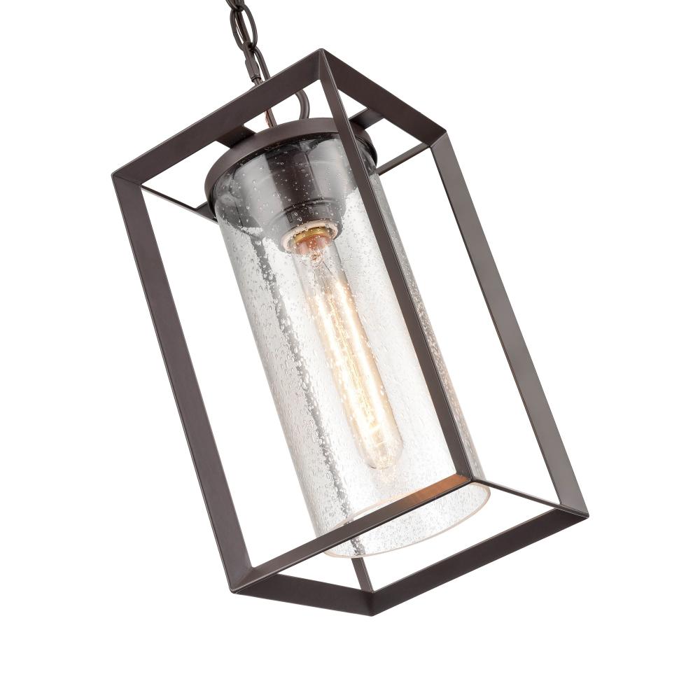 Wheatland 1-Light Outdoor Hanging Lantern Powder Coated Bronze