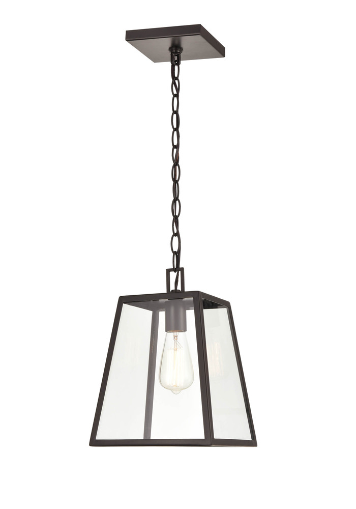 Grant 1-Light Outdoor Hanging Lantern Powder Coated Bronze