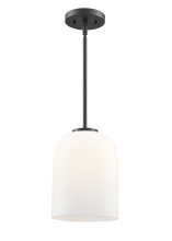Millennium 214101-MB - Laphia 8" Wide 1-Light Pendant - Matte Black