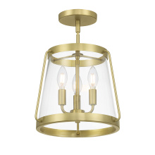 Millennium 230103-VB - Adabella 12.25" Wide 3-Light Semi-Flush Mount