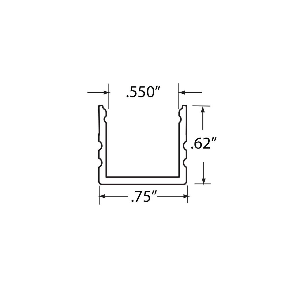 Extruded 4 foot Mounting Channel