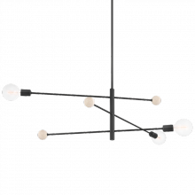 Mitzi by Hudson Valley Lighting H491803-SBK - Slater Chandelier