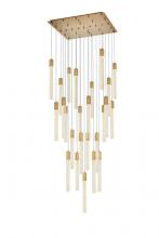 Elegant 2066G36SG - Weston 25 lights pendant in satin gold