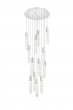 Elegant 2089G30C - Pendant D30"H24"L13 Chrome