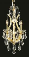 Elegant 2801D12G/RC - Maria Theresa 4 light Gold Chandelier Clear Royal Cut Crystal