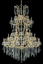 Elegant 2801G54G/RC - Maria Theresa 61 light Gold Chandelier Clear Royal Cut Crystal