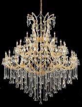 Elegant 2801G60G/RC - Maria Theresa 49 light Gold Chandelier Clear Royal Cut Crystal