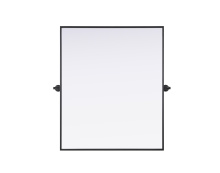 Elegant MR6H3036BLK - Metal Frame Mirror 30"W x 36"H Black