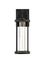 Elegant OD601W15BK - Zev 15 inch LED Outdoor Wall sconce in Black