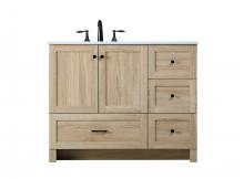 Elegant VF2842MW - Vanity Cabinet 2dr 4dw 42x19x34 VW Mango Wood