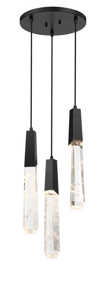 Drifting Droplets - 3 Light LED Pendant