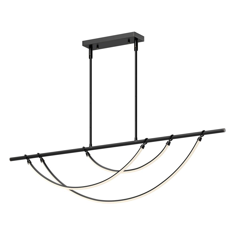 Aryas 60-in Urban Bronze LED Linear Pendant