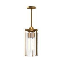 Alora Lighting PD536107AGWC - Belmont 7-in Aged Gold/Clear Water Glass 3 Lights Pendant