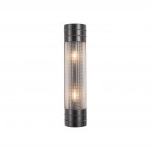 Alora Lighting WV348218UBPG - Willard 18-in Urban Bronze/Prismatic Glass 2 Lights Wall/Vanity