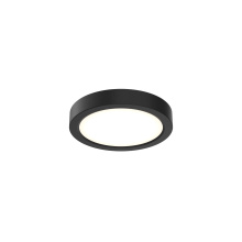 Dals CFLEDR06-CC-V-BK - Round Flush Mount, universal 120V-347V, 0-10V dimming