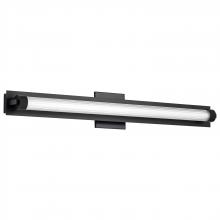 Nuvo 62/2390 - Larissa; 32 Inch LED Vanity; 3000K CCT; Black Finish; Opaque Glass