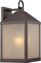 Nuvo 62/662 - Haven - LED Outdoor Large Wall with Sanded Tea Stain Glass