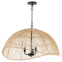 Quorum 6903-3-59 - 27x16/3LT RATTAN PND - MB