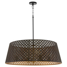 Quorum 8217-4-5980 - BENEDICT 32" 4LT PENDANT - MB/AGB