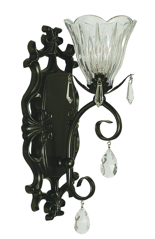 1-Light Brushed Nickel Liebestraum Sconce