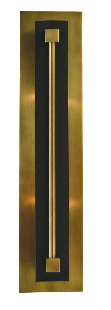 2-Light Satin Pewter/Polished Nickel Louvre Sconce