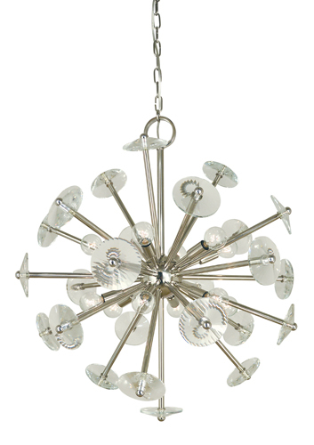 12-Light Polished Brass Apogee Chandelier