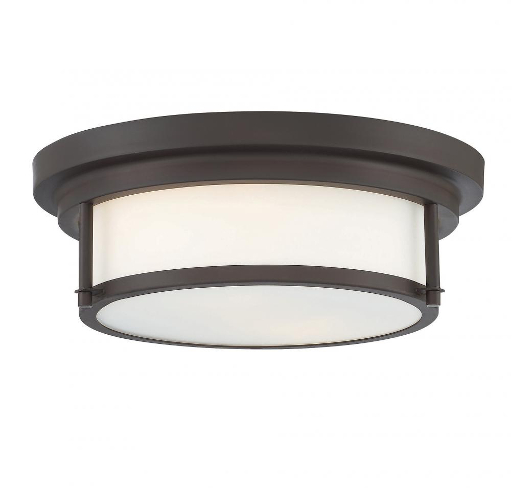 2-Light Ceiling Light in Oil Rubbed Bronze