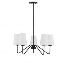 Savoy House Meridian M10060MBK - 5-Light Chandelier in Matte Black